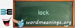 WordMeaning blackboard for lock